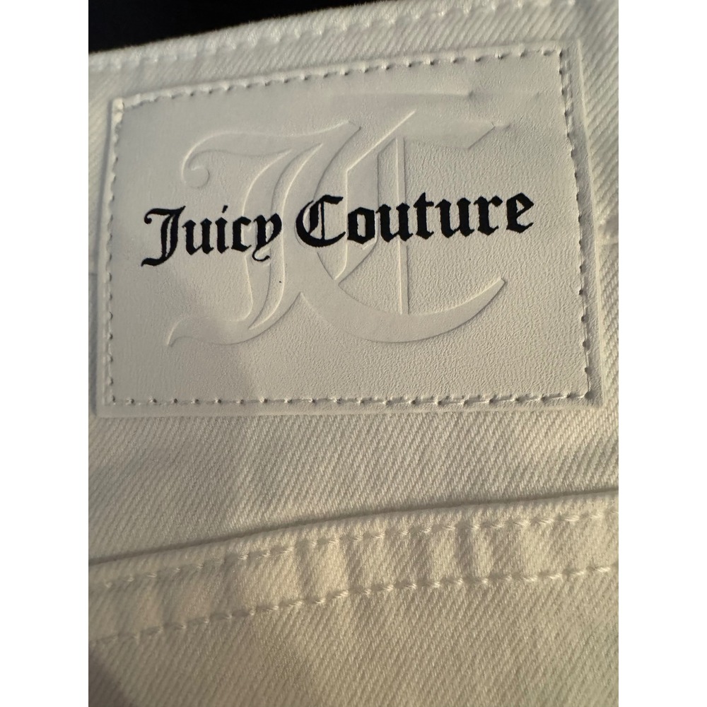 Juicy Couture White High Rise Wide Leg Jeans NWT Size 31 Stretch - Picture 3 of 7